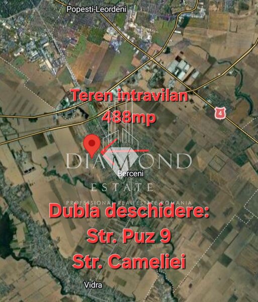 Teren intravilan | Dubla deschidere | Berceni Vidra | 0% Comision